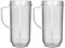 2 Pièces Tasses de Remplacement pour Magic Bullet Blender Mixeur, Bol en Verre Accessoires, 250 W Magic Bullet Pièces de Rechange de Gobelet