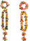 8 Stück Bunt Hawaiianische Blumenkette Girlanden Armbänder Hawaii Ketten Set Hawaii Blumen Halskette Blumenkette Deko Mit 4 Armbänder 2 Stirnbänder 2 Halsketten für Sommer Beach Party Dekorationen