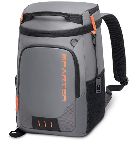 SPARTER Mochila térmica aislada a Prueba de Fugas, 33 latas, 2 Compartimentos aislados, Bolsa térmica portátil, Ligera, para Viajes en la Playa, Camping, Almuerzo para Hombres y Mujeres