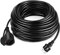 YARDIN Verlängerungskabel Außen, 230 V IP44 Outdoor Verlängerung Schutzkontakt Eurostecker Stromverlängerung Extension Cord Verlängerungsschnur mit Schutzkappe - 30m, Schwarz
