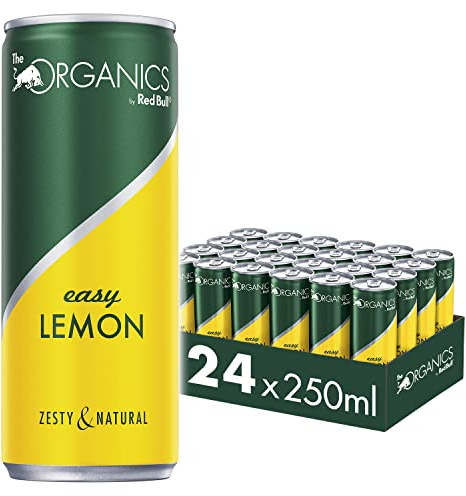 ORGANICS Easy Lemon by Red Bull, 24 x 250ml, Dosen Bio Getränke 24er Palette, OHNE PFAND