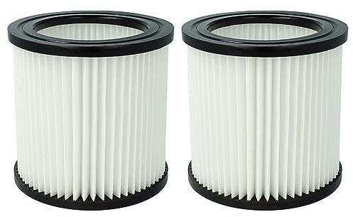 vhbw 2x Cartouche filtrante compatible avec Nilfisk Buddy II 12 UK, II 12L EU, II 12 ZA aspirateur - Filtre pour particules fines