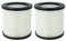 vhbw 2x Cartouche filtrante compatible avec Nilfisk Buddy II 12 UK, II 12L EU, II 12 ZA aspirateur - Filtre pour particules fines