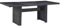 Homgoday Mesa de jardín negra 200 x 100 x 74 cm de cristal y poliratán, mesa de exterior, mesa de jardín, mesa de terraza, mesa de comedor, mesa de cocina, mesa de jardín, mesas exteriores