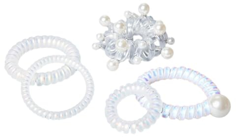 Stirnbänder5Pcs Laser Meerjungfrau Mädchen Telefonkabel Frauen Armband Haar Ring Armband Matt Kopfbedeckung Nahtlose Schmuck