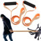 Jaeskeclip Lot de 2 cordes à tirer en forme de cerf pour équipement de chasse, harnais orange avec poignée solide, accessoires de chasse de sécurité pour chasseur