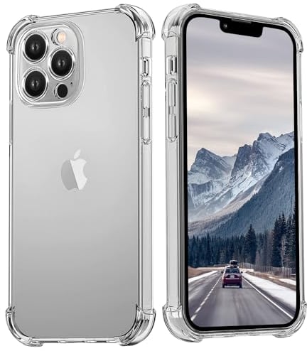 MSKJ Hülle für iPhone 12 Pro Max Transparent [Anti-Yellowing] [Militärischer Schutz] [Kameraschutz] Dünn Stoßfest Handyhülle iPhone 12 Pro Max Case Clear