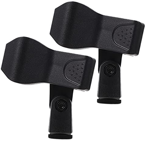 Abaodam 2stücke Mikrofonhalter Clip Aus Kunststoff Mikrofonständerklammer Mikrofonklammer Für Nahaufnahmen Leicht Und Tragbar Installieren Verwenden