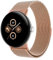 Astorgos Bracelet en Métal Compatible avec Google Pixel Watch 3 41mm/Pixel Watch 2/Pixel Watch, Bracelet de Remplacement en Acier Inoxydable avec Fermoir Magnétique pour Femmes et Hommes, Champagne Or