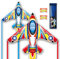 SGftre Drachen 2er-Set - Blau ＆Rote Flugdrachen Kinder ab 3 ＆ Anfänger,Winddrachen mit 3m langem Schwanz，Geeignet für Outdoor-Aktivitäten wie Strände und Parks,149×147cm (Mehrfarbig, 2)
