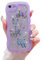 ZTUOK Compatible with iPhone 7/8/SE 2020/SE 2022 Case for Girls,Cute Clear Sparkly Bling Star Butterfly Wave Case Shockproof Protective Soft TPU Glitter Cover for iPhone 7/8/SE 2/SE 3-Purple
