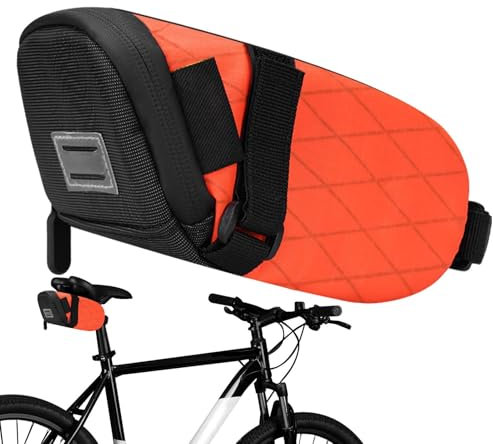 Fahrrad-Satteltasche, Fahrrad-Aufbewahrungstasche, Mountainbike-Zubehör, wasserdichte Satteltasche – reflektierende Fahrradtasche, Fahrradzubehör für , Rennräder, Innenschläuche, Schlüssel