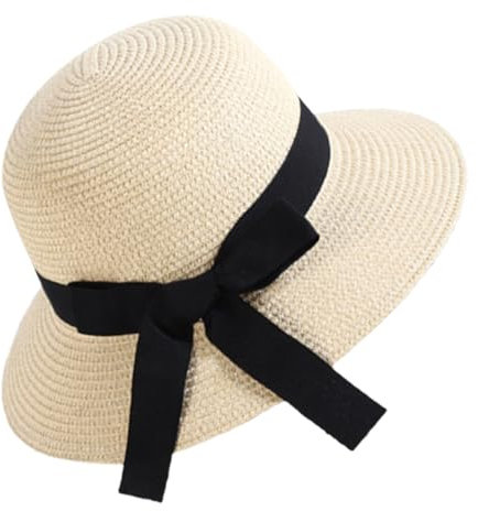 CONGARTENO Eleganter Damen-Sonnenhut – Bucket Cap – Atmungsaktives Papiermaterial – Ideal Für Outdoor-aktivitäten – Modischer Strandhut