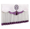 STHOYN Chinesische Stickerei Spitze TV Cover Retro Textur, Kreative Home Wohnzimmer Dekorative TV Abdeckung Multi Größe Universal TV Staubabdeckung(Purple,58-60 inch)
