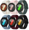 Correa Deportiva Compatible con Samsung Galaxy Watch 7/6/5/4 40mm 44mm Hombre Mujer, No Gap 20mm Suave Silicona Correas para Galaxy Watch FE 40 mm/Galaxy Watch 6 Classic 43mm 47mm, 6 Pack Pulsera