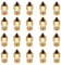 20 Stück MK8 0.4mm Messing Düsen Set für 3D Drucker, Extruder Nozzle für Creality Ender 3/3 V2 / 3 Pro/Max / 3 S1 / Neo Ender 5 Pro Ender-2 Pro CR-10S Makerbot, Extruder Düse für PLA ABS PETG