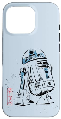 Star Wars R2-D2 Japan Sumi-e Ink Wash Painting Style Case for iPhone 16 Pro