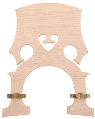 Kisangel Adjustable Maple Cello Bridge for 3/4 Cello with Low and Tall European Bridge Options Durable Musical Instrument Accessory for Students and Performers