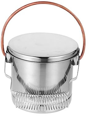 Edelstahl Pinselreiniger für Künstler 1 Stück, Silber, mit Halter