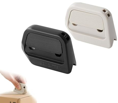 Mini Pocket-Sized Ceramic Paper Cutter, Auto-Retractable Box Opener, Stays Sharp Longer, Keychain Knife(2pcs)