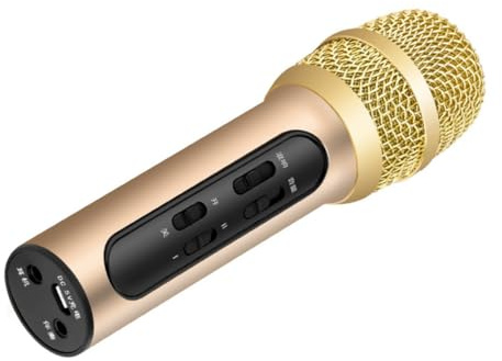 BESPORTBLE Mikrofon Für Live-Gesang USB-lademikrofon Mit Integriertem Hall-Effekt Tragbares Gesangszubehör Für Karaoke Zuhause Und Unterwegs