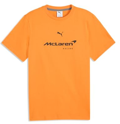 Puma Men's Mclaren Big Logo Tee T-Shirt (Pack of 1) | Short sleeves with a round neckline, Showcasing a large Racing logo on the chest, Designed for enthusiasts
