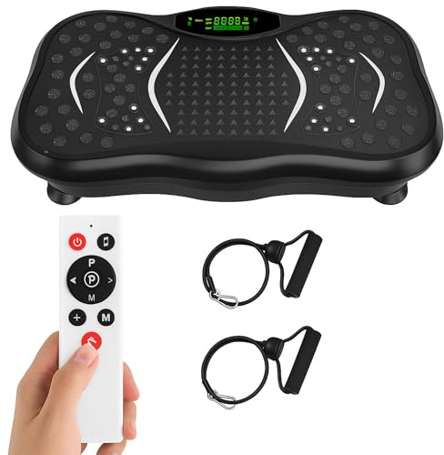 Vibration Plate Exercise Machine, 99 Speed Levels, Home Workout Platform
