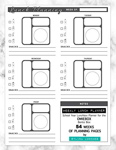 Weekly Lunch Planner: School Year Lunchbox Planner for the OmieBox Bento Box: 54 Weeks of Planning Pages (Bento Box Lunch Ideas, Band 8)