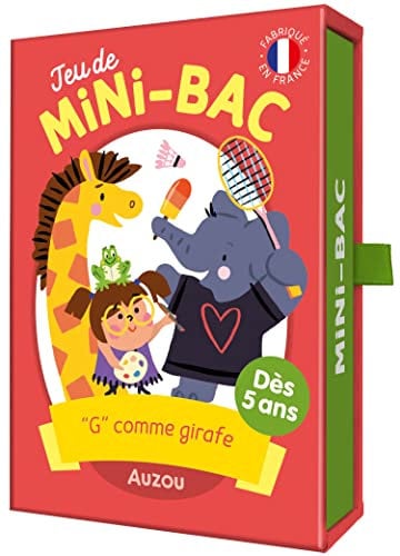 Jeu du Mini-Bac - g Comme Girafe, 9782733876978
