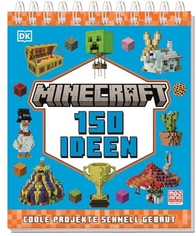 Minecraft 150 Ideen: Coole Projekte schnell gebaut. 150 kreative Minecraft-Ideen als praktischer Tisch-Aufsteller. Für Gamer und Kinder ab 6 Jahren