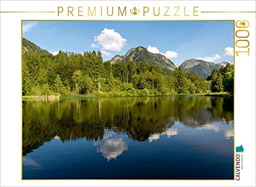 CALVENDO Puzzle Moorweiher bei Oberstdorf | 1000 Teile Lege-Größe 64 x 48 cm Foto-Puzzle für glückliche Stunden