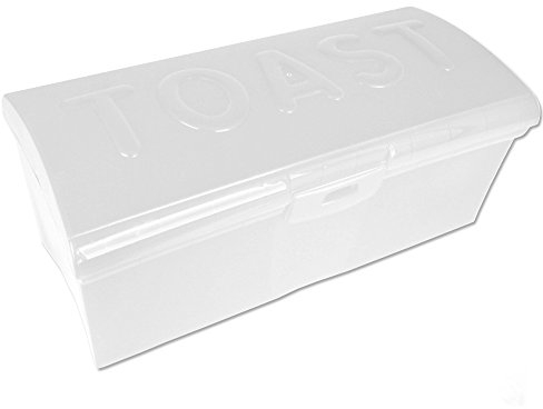 TW24 Toastbrotbox mit Farbauswahl - Brotkasten - Brotbox - Brotkiste (Weiß)