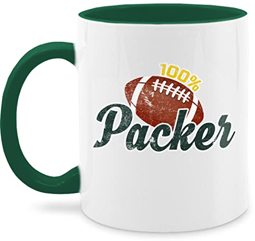Tasse Tassen 325ml - Deko Hobby Geschenk - 100% Packer - 325 ml - Dunkelgrün - cheesehead fanmug college football funtassen kaffeetasse cups cup mug wärmende