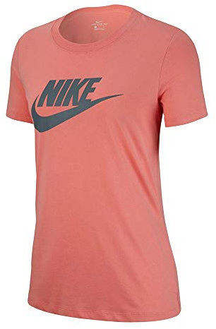 Nike W Nsw Tee Essntl Icon Futura, T-shirt Donna, Rosa (Pink Quartz), XS