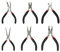Dapetz ® 6Pcs Mini Pliers Set Multi Pliers Non Slip Handle Jewelry Making Craft Repairing Electrician Mini Combination, Side Cut, Long Nose, Needle Nose, End Cutting, Bent Nose Pliers Tool Set