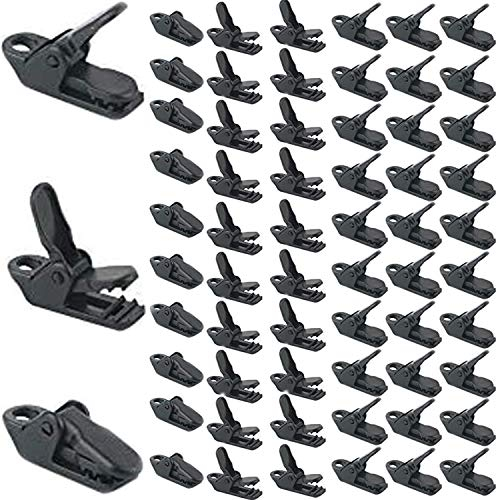 Zelt Clips Set Plane Clips Kleine Clamp Plane Planenhalter Clips Planen-Klemmen, 50 Stück Winddichte Markisen Clips Clamp Clips Camping Vorzelt Klemme Clips Kunststoff Krokodilklemme für Outdoor