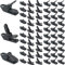 Zelt Clips Set Plane Clips Kleine Clamp Plane Planenhalter Clips Planen-Klemmen, 50 Stück Winddichte Markisen Clips Clamp Clips Camping Vorzelt Klemme Clips Kunststoff Krokodilklemme für Outdoor