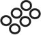 100 STÜCKE Gummi Angelring Connect Ring Hohe Elastizität Für Bissanzeiger Angelrute Stecker Zubehör Angelgerät