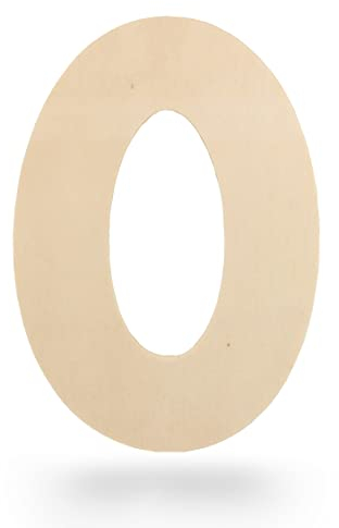 Kleenes Traumhandel Holzzahlen - Zahlen aus Holz - Holz-Zahlen für Geburtstag, Hochzeit, Jahrestag - Holzzahlen zum selbst gestalten - (7,5 cm, 0)