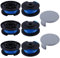 eHanasaku Trimmer Strimmer Spool & Line Compatible with Ryobi Trimmer, 6 Pack Autofeed Strimmer Trimmer Replacement Reflex Wire for Ryobi 18V 24V 40V Cordless Trimmers