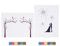 Jenngaoo 2 Pack Impronte Digitali Albero, Matrimonio Ospite Firma Libro Tela Ballons Albero Impronte Digitali Pittura Decor per Festa di Nozze
