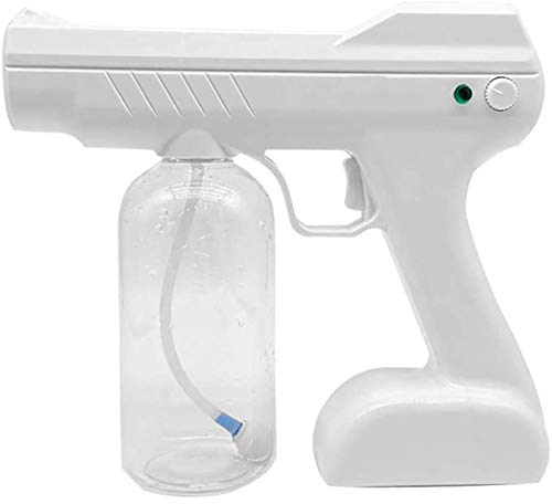 HGYJ Pulverizador Desinfectante Eléctrico,Atomizador Eléctrico Portátil 800ML Pistola de Pulverización Viaje con Máquina de Desinfección de Humo Ultravioleta para Atomizador Doméstico,EU