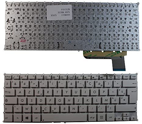 Power4Laptops Francese Bianco Tastiera Sostitutiva per Portatili Compatibile con ASUS VivoBook S200E-CT157H