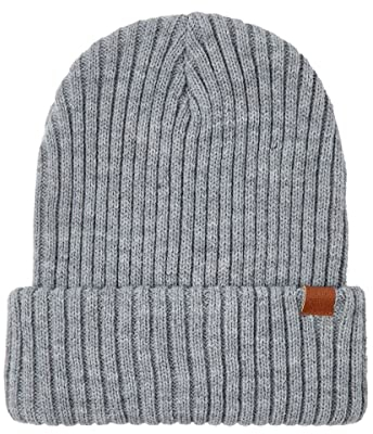NAME IT Unisex Nknmilan Knit Hat2 Noos M tze, Grey Melange, 51-52 EU
