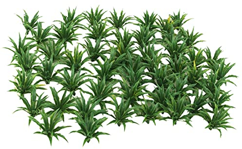 Dickly 50 Stücke Grün Landschaft Modell Gras Garten Diorama 3,5 cm Neu