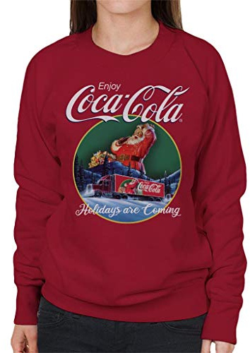 All+Every Coca Cola Santa and Truck Holidays are Coming Women's Sweatshirt