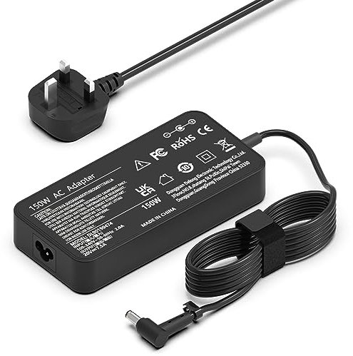 150W Asus Laptop Charger AC Adapter ADP-150CH B for Asus TUF Gaming F15 F17 FX505GT FX505DY FX506HC FX705DY FX706LI Asus Rog G531GT G731GT FX705GT FX505DD FX705DD Zephyrus G14 Power【6.0X3.7mm】