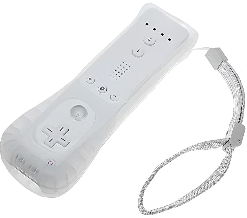 Wii Controller Telecomando Wii Bianco: YOYIAG Remote di Gioco Controller con Custodia in Silicone Bianco, Wireless Telecomando, Telecomando Wii Game Controller per Wii e Wii U