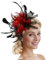 Fascinator Hut Damen Mädchen Hut Bibi Zubehör Haar Mesh Hut Hochzeit Elegant Voile Stirnband Clip Stirnband Braut Kirche Hut Party Cocktail Royal Ascot Hut Damen Mädchen Hut Fascinator Kopfschmuck