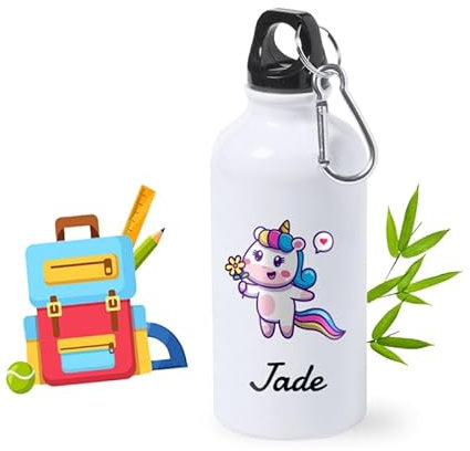 Gourde enfant 40cl - Gourde personnalisable avec impression couleur pour Prénom & Image [ Gourde isotherme enfant ]